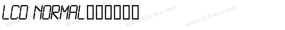 LCD Normal字体转换